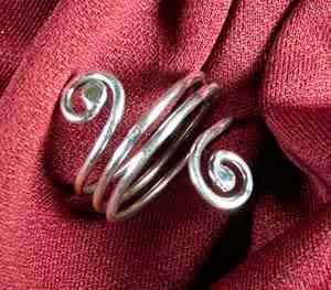 Double Swirl Ring
